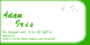 adam iris business card